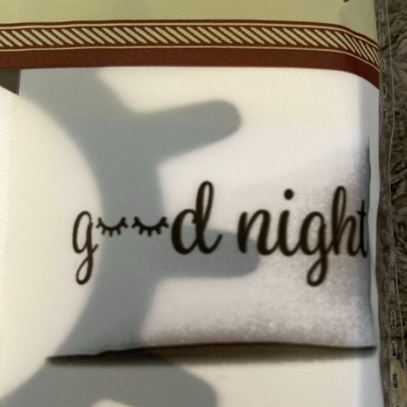 Satin Pillowcases Good Morning/Good Night Pair of Two for Skin & Hair Care! 😍 - Picture 2 of 5